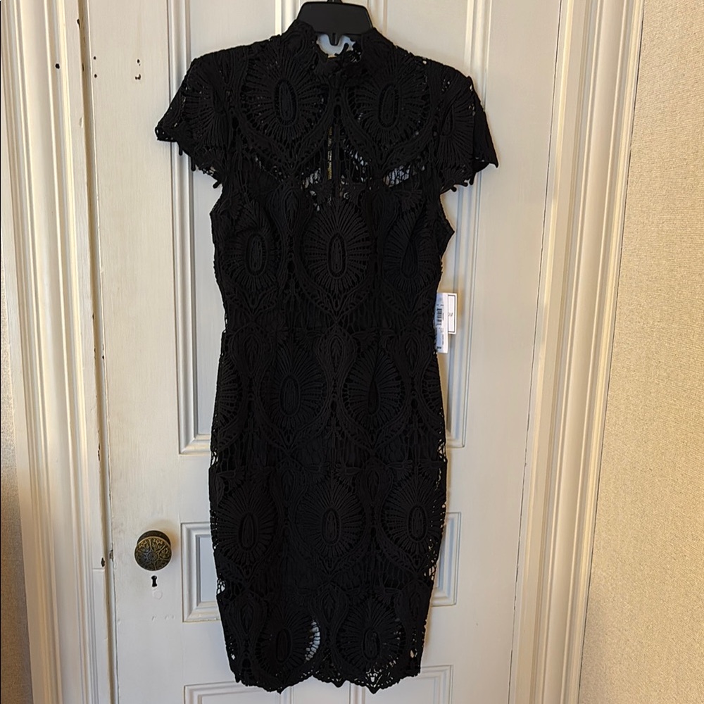 Elegant Black Lace Dress